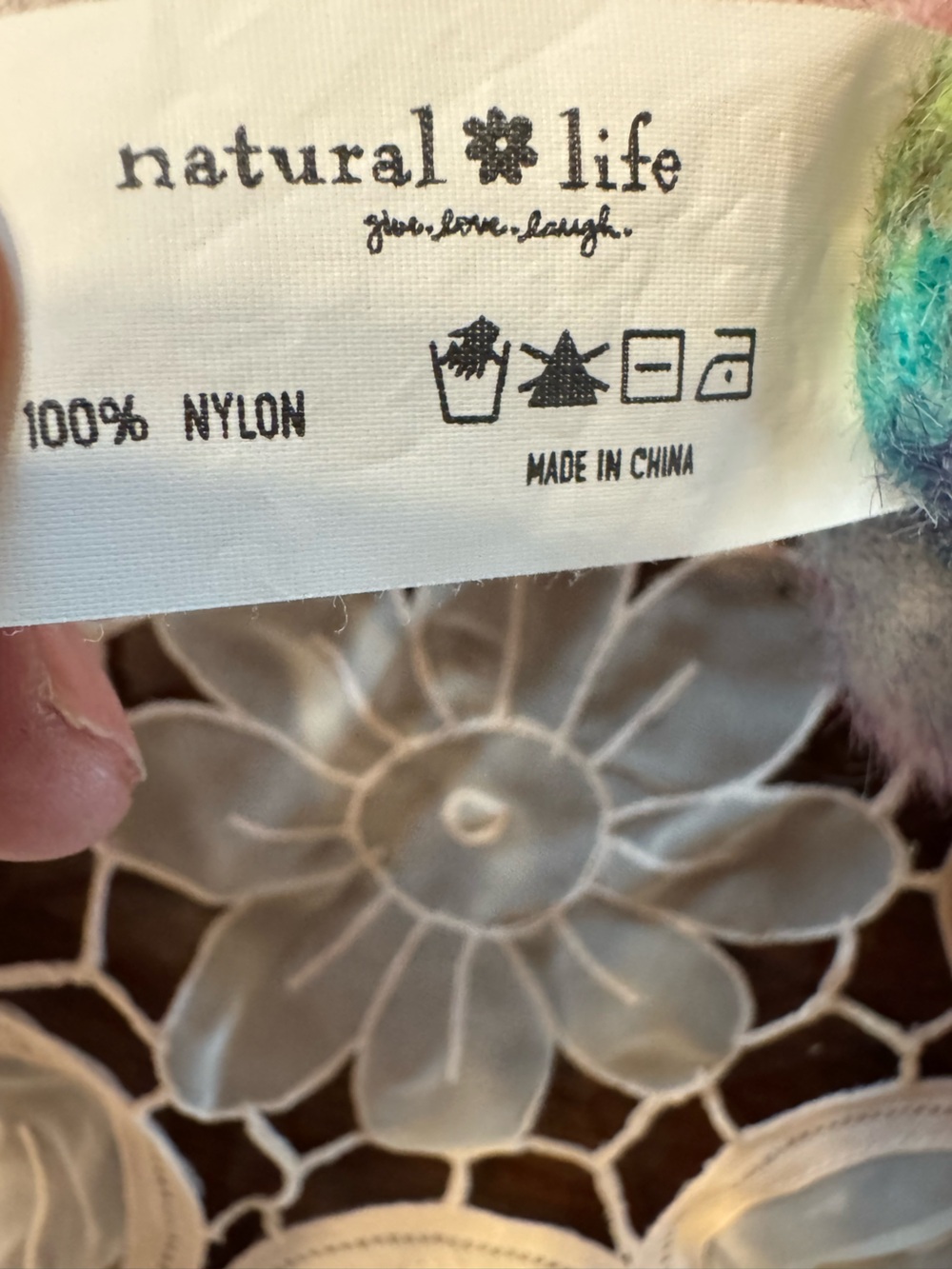 Natural Life Fuzzy Floral Eyelash Knit Sweater M Cottagecore Boho whimsigoth B2 - Picture 8 of 9